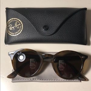 Ray Ban Round Tortoise Sunglasses
